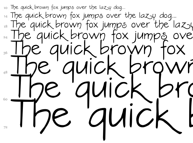 DJB Constance Beauregard font waterfall